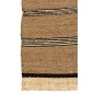 Tapete tejido de hoja de palma marrón 215x151x1 cm