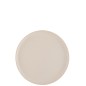 Assiette plate ronde en céramique crème D33cm Assiette plate ronde en céramique crème D33cm