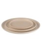 Assiette plate ronde en céramique crème D33cm Assiette plate ronde en céramique crème D33cm