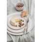 Assiette plate ronde en céramique crème D33cm Assiette plate ronde en céramique crème D33cm