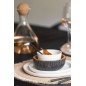 Assiette plate ronde en céramique crème D33cm Assiette plate ronde en céramique crème D33cm
