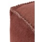 Pouf en Cuir Rouge 50x50x32cm Pouf en Cuir Rouge 50x50x32cm