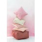 Pouf en Cuir Rouge 50x50x32cm Pouf en Cuir Rouge 50x50x32cm
