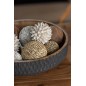 Boule de coquillage en Pierre blanc 8x8x8 cm Boule de coquillage en Pierre blanc 8x8x8 cm