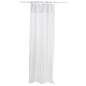 Cortina de voile em algodão e linho branco 140x290cm Cortina de voile em algodão e linho branco 140x290cm