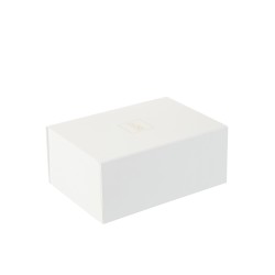 Coffret cadeau en Papier Blanc 28x20x12cm