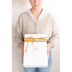 Coffret cadeau en Papier Blanc 28x20x12cm