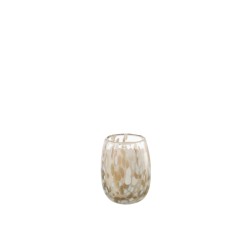 Vela perfumada 90H en tarro de vidrio multicolor 10x10x13.75 cm