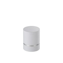 Bougie parfumée 70H dans pot en verre argent 8.8x8.8x12 cm