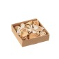 Potpourri fleurs et noix en bois naturel 19x19x6 cm Potpourri fleurs et noix en bois naturel 19x19x6 cm