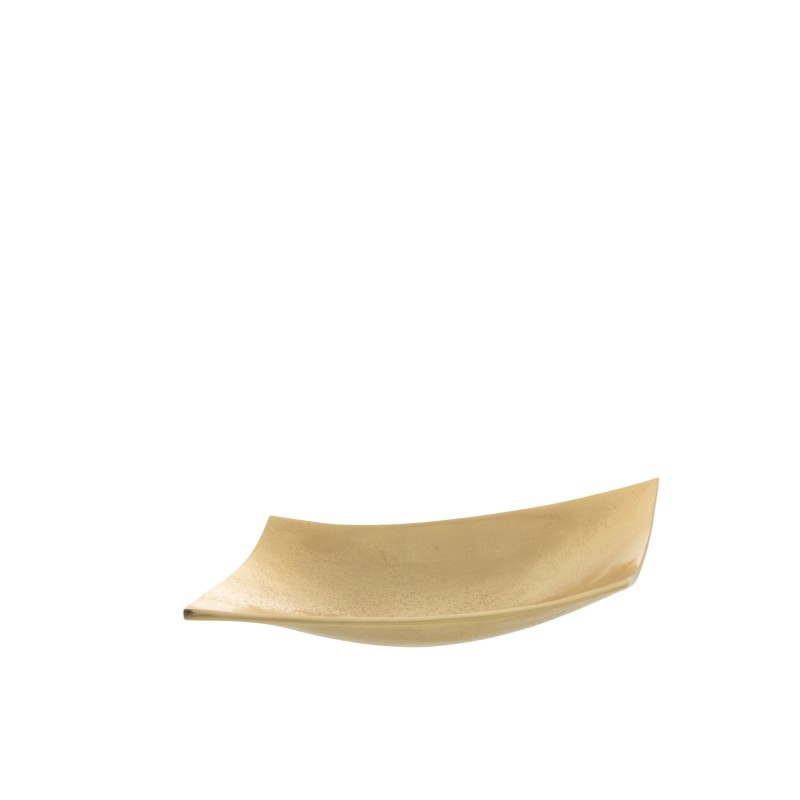 Plateau cerf-volant en métal doré 42x25x5 cm Plateau cerf-volant en métal doré 42x25x5 cm