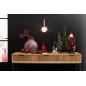 Consola con 3 cajones de madera natural 120x41x78 cm