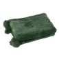 Plaid de tela verde 170x130x1 cm