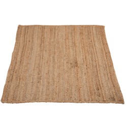 Alfombra rectangular de yute natural 120x180cm