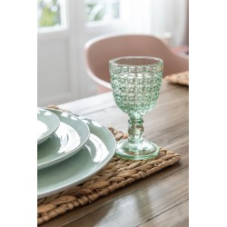 Verre sur pied transparent 17x8x8 cm