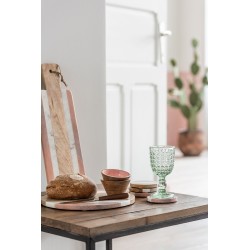 Verre sur pied transparent 17x8x8 cm