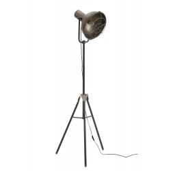 Lampe sur pied en métal gris 58x58x150 cm