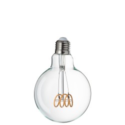 Ampoule E27 en verre transparent 9.5x9.5x14 cm