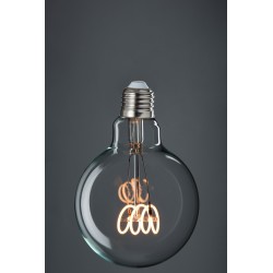 Lampadina E27 in vetro trasparente 9.5x9.5x14 cm