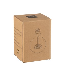 Lampadina E27 in vetro trasparente 9.5x9.5x14 cm