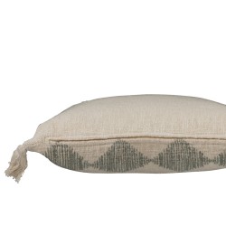 Cuscino quadrato all'uncinetto in cotone rosa 45x45cm