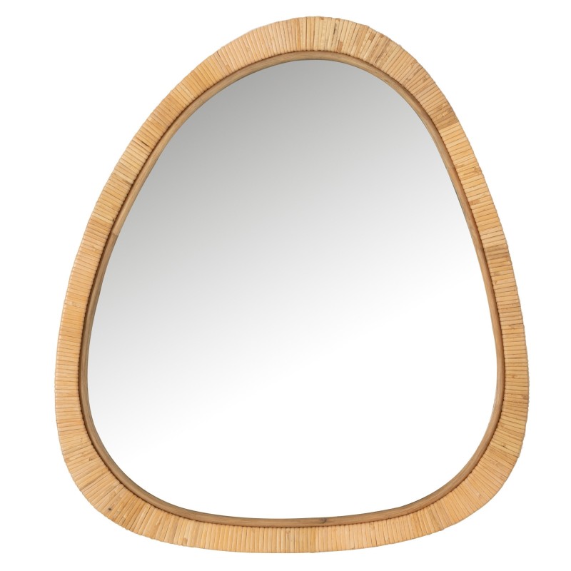 Espelho irregular em rattan natural 60x66cm Espelho irregular em rattan natural 60x66cm