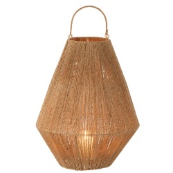 Lanterna in legno naturale 37,5x37,5x48 cm