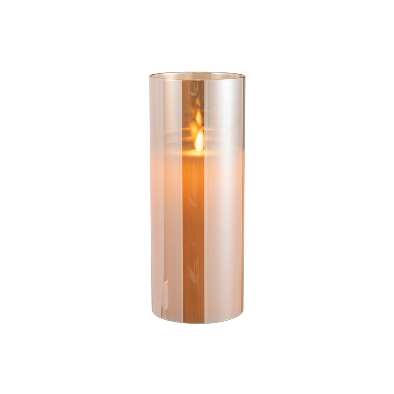Lâmpada LED em vidro dourado 10x10x25 cm