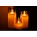 Lâmpada LED em vidro dourado 10x10x25 cm