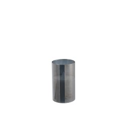 Lampada a LED in vetro grigio 7.5x7.5x12.5 cm