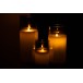 Lâmpada LED em vidro cinzento 10x10x25 cm Lâmpada LED em vidro cinzento 10x10x25 cm