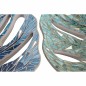 Centre de Table DKD Home Decor Verre Résine (43 x 36 x 9 cm) (2 Unités)