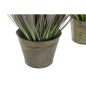 Plante décorative DKD Home Decor Rose Métal Jaune PVC (30 x 30 x 78 cm) (2 Unités)