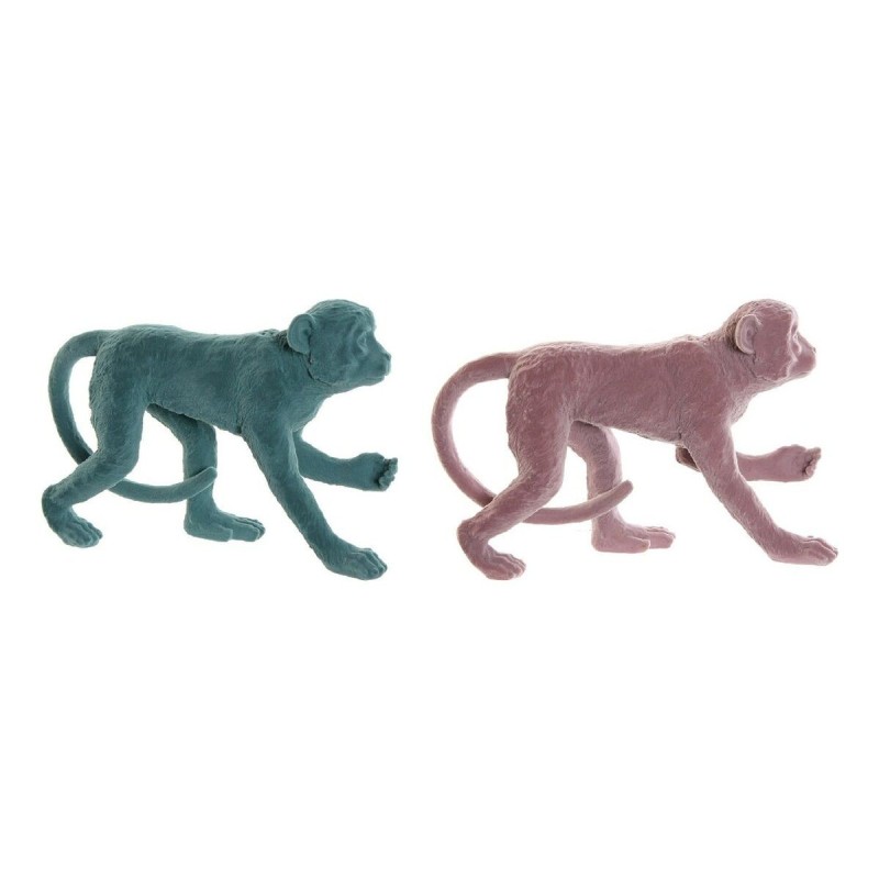 Figurine Décorative DKD Home Decor Résine Singe (2 pcs) (31 x 9.5 x 19 cm)