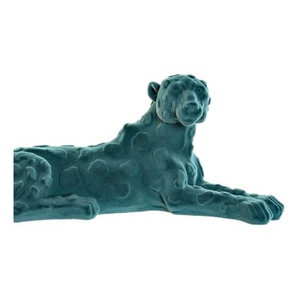 Figurine Décorative DKD Home Decor 26,5 x 9 x 11 cm Rose Lion Vert Résine Flocage
