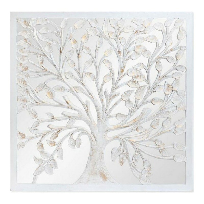 Figura Decorativa DKD Home Decor Árbol Cristal Madera MDF (120 x 3.5 x 120 cm)