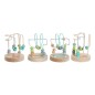 Jeu en bois DKD Home Decor Bois (4 pcs) (9 x 9 x 12 cm)