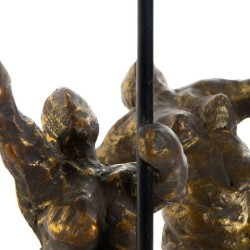 Figurine Décorative DKD Home Decor Aluminium Bois de manguier (2 pcs) (20 x 10 x 31 cm) (12 x 10 x 29,5 cm)