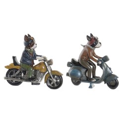 Figurine Décorative DKD Home Decor Résine Chien (2 pcs) (27 x 10 x 24 cm)