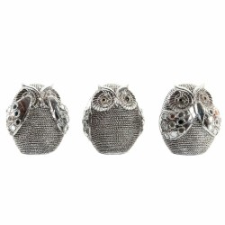 Figurine Décorative DKD Home Decor Hibou Résine (12 x 11 x 14 cm) (3 pcs)