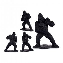 Figurine Décorative Gorille Noir Résine (25,5 x 56,5 x 43,5 cm)