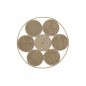 Decoración de Pared DKD Home Decor 45,5 x 2 x 45,5 cm Natural