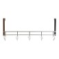 Perchero para Puertas DKD Home Decor 8424001835256 Transparente Plateado Metal 47 x 10 x 22 cm