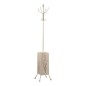 Porte-manteau porte-parapluie Métal Crème (34 x 188 x 34 cm)