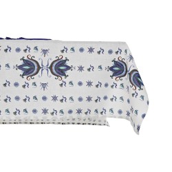 Nappe et serviettes de table  Bleu Coton Blanc (25 x 26 x 0,5 cm) (150 x 250 x 0.5 cm) (2 pcs)