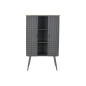 Estantería DKD Home Decor Natural Gris Metal Madera 2 Estantes (79 x 39 x 133 cm)