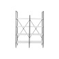 Estantería DKD Home Decor Negro Metal Blanco 4 Estantes Madera MDF (110 x 30 x 150 cm)