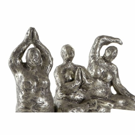 Figurine Décorative DKD Home Decor Doré Résine Yoga Moderne (11 x 22,5 x 17 cm) (3 Unités)