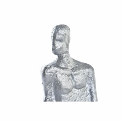 Figurine Décorative DKD Home Decor Argenté Noir Blanc Homme Marbre Fer Moderne (11 x 12 x 28 cm) (2 Unités)