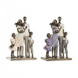 Figurine Décorative DKD Home Decor Doré Résine Moderne Famille (17,5 x 8,5 x 26 cm) (2 Unités)